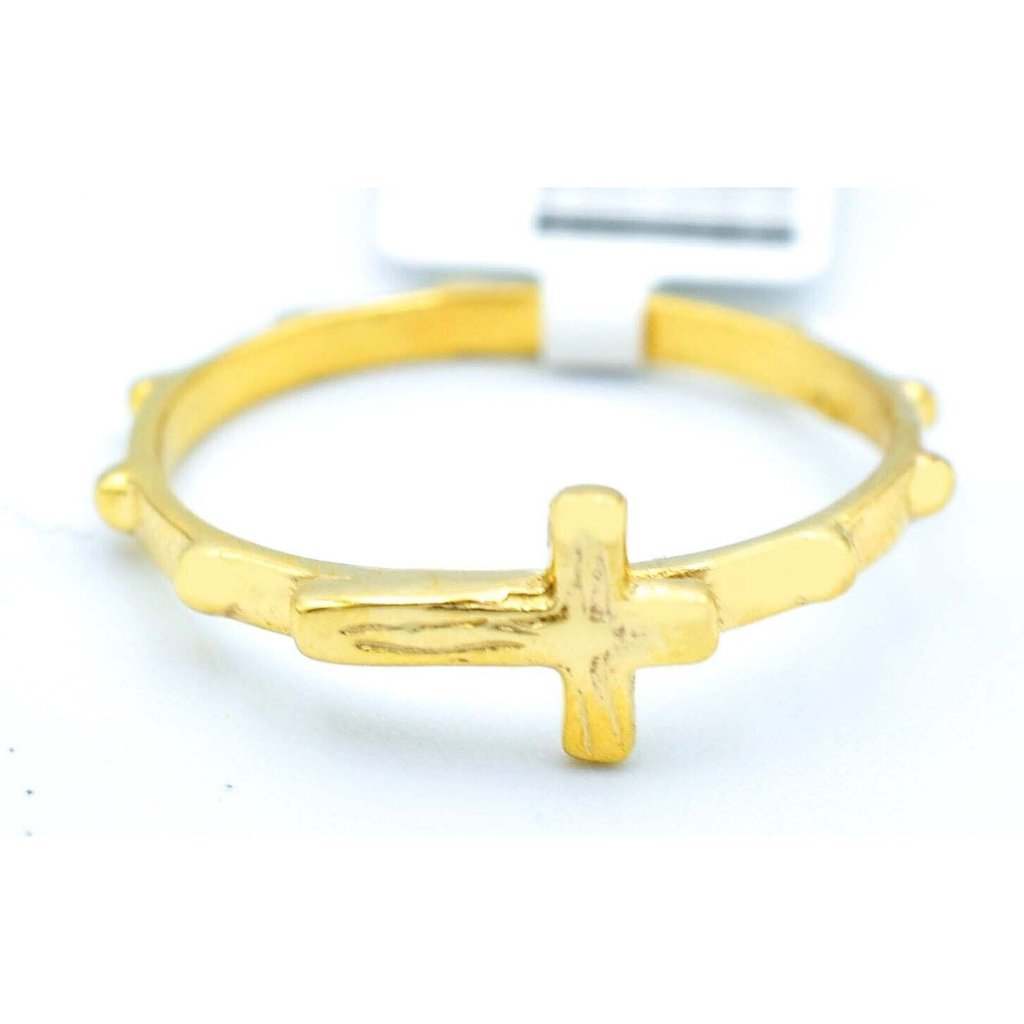Rosary Ring 10k Yellow Gold Gold